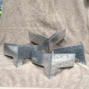 Set of 4 Rigid Galvanized Corner Connectors